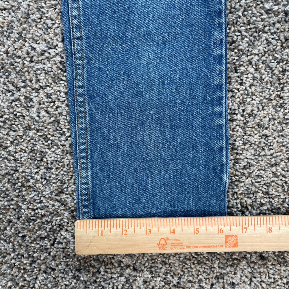 Vintage Levi's 747 Orange Tab Jeans Kids 22x27 Jeans USA Made Denim Blue - Picture 8 of 10